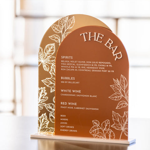 Bar Cocktail Menus