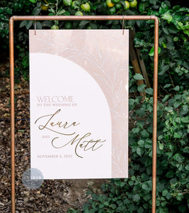 Laura + Matt Double Welcome Sign