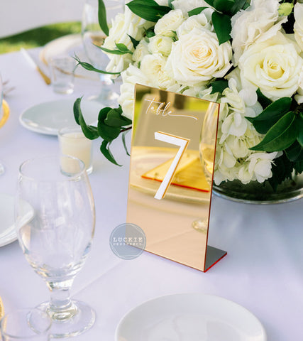 Elegant Table Numbers