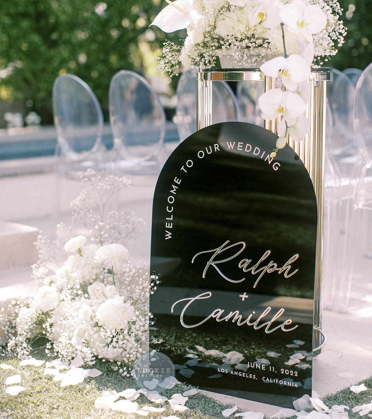 Ralph + Camille Welcome Sign