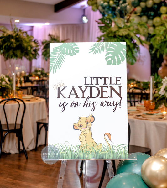 Lion King Theme Welcome Sign