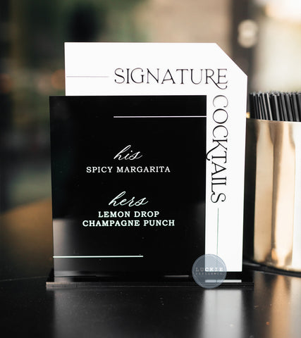 Angled Signature Cocktails