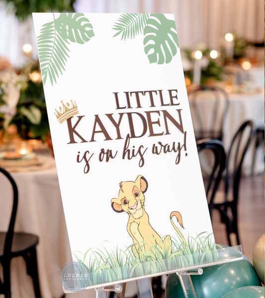 Lion King Theme Welcome Sign
