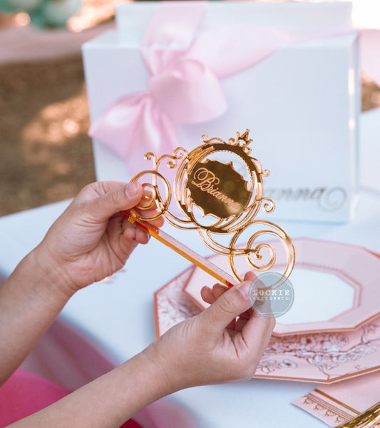 Princess Carriage Standing Name Charms