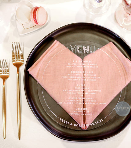 Acrylic Menu