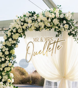 Mr. & Mrs. Sweetheart Table Sign