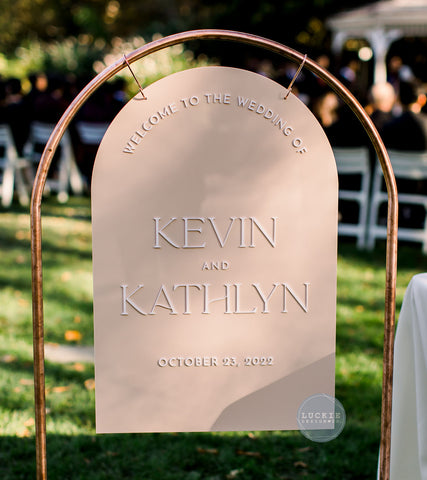 Kevin + Kathlyn Welcome Sign