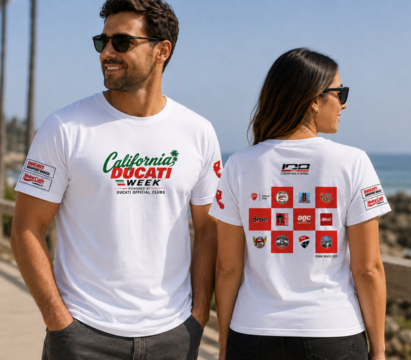 California Ducati Week Powered by Ducati Official Club Exclusive Event T-Shirt